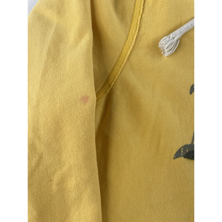 Mens Y2K American Eagle Yellow Zip Up Jacket Size 2XL