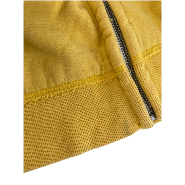 Mens Y2K American Eagle Yellow Zip Up Jacket Size 2XL