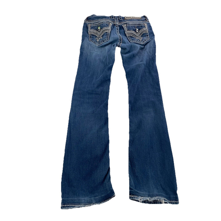 Women’s Men’s Rock Revival Marie | Easy Bootcut Blue Jeans Size 27