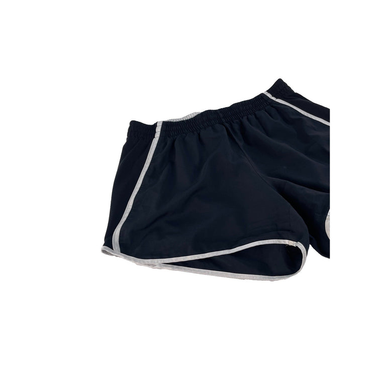 Womens Nike Dri-Fit Black With White Trim Athletic Running Short Size M