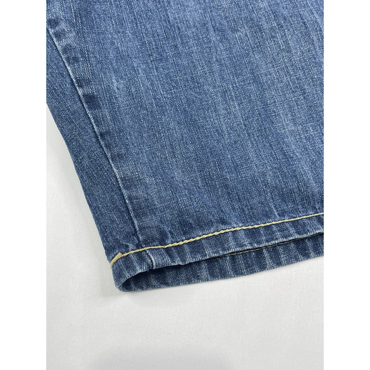 Cezer Y2K Baggy Jean Shorts with Gold Studs 40