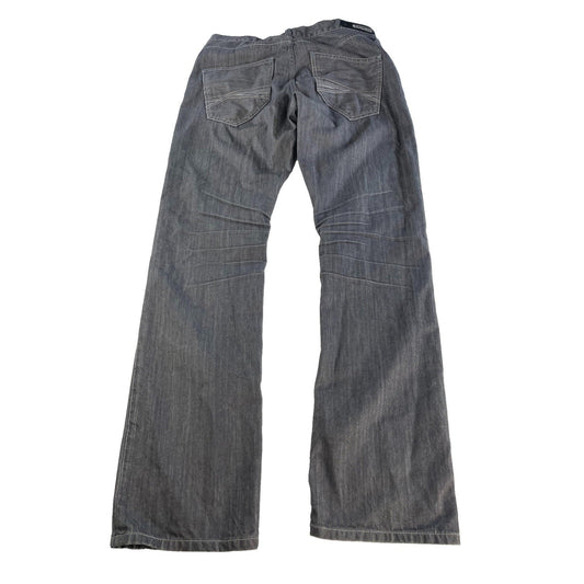 Mens Vintage Y2K Express Jeans Grey Relaxed Bootcut Denim Jeans Size 34x34