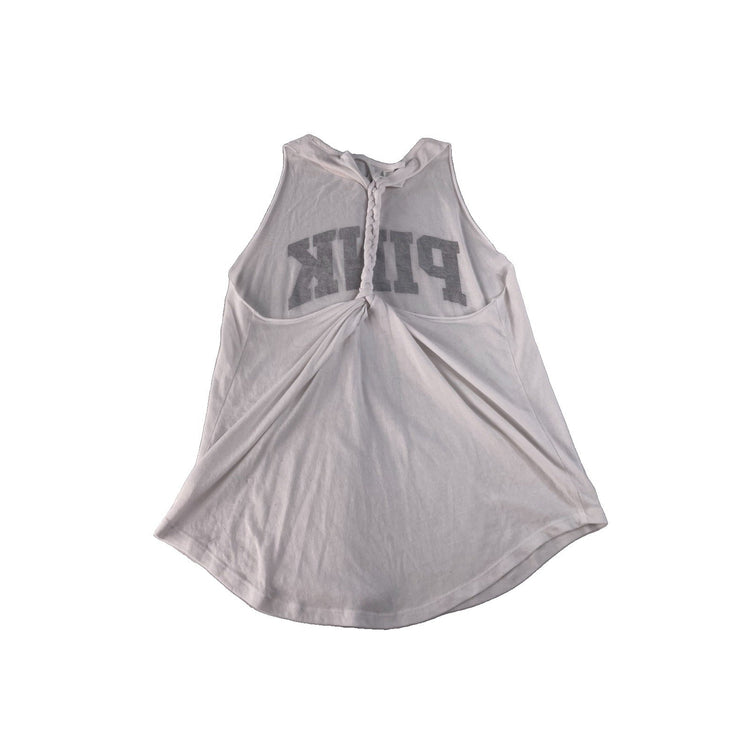 Women’s PINK Victorias Secret White Tank Top Size Medium