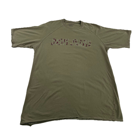 Men’s DKNY JEANS Green Tee Size Xl