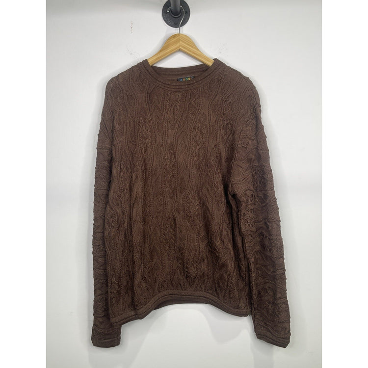 Vintage Men’s COOGI Australia Basics Brown Pullover Sweater Sz XL