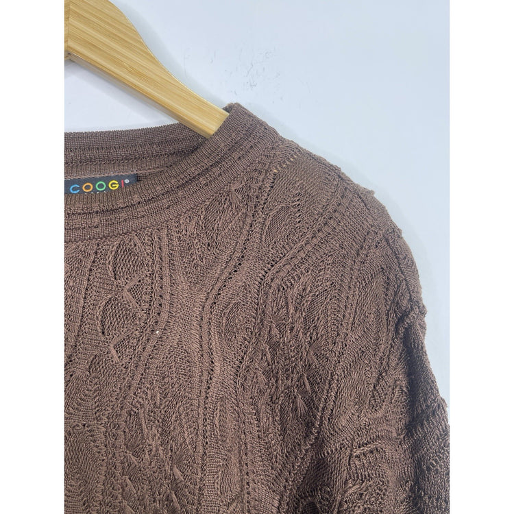 Vintage Men’s COOGI Australia Basics Brown Pullover Sweater Sz XL