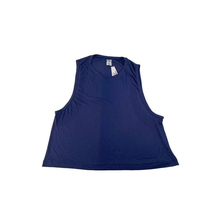 Womens Victoria's Secret PINK Navy Blue Mesh Athletic Tank Top Size L