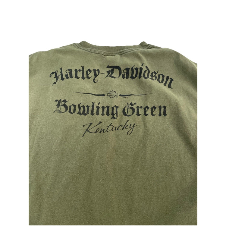 Mens Harley Davidson Motorcycle Bowling Green Kentucky Sleeveless Shirt Size 2Xl