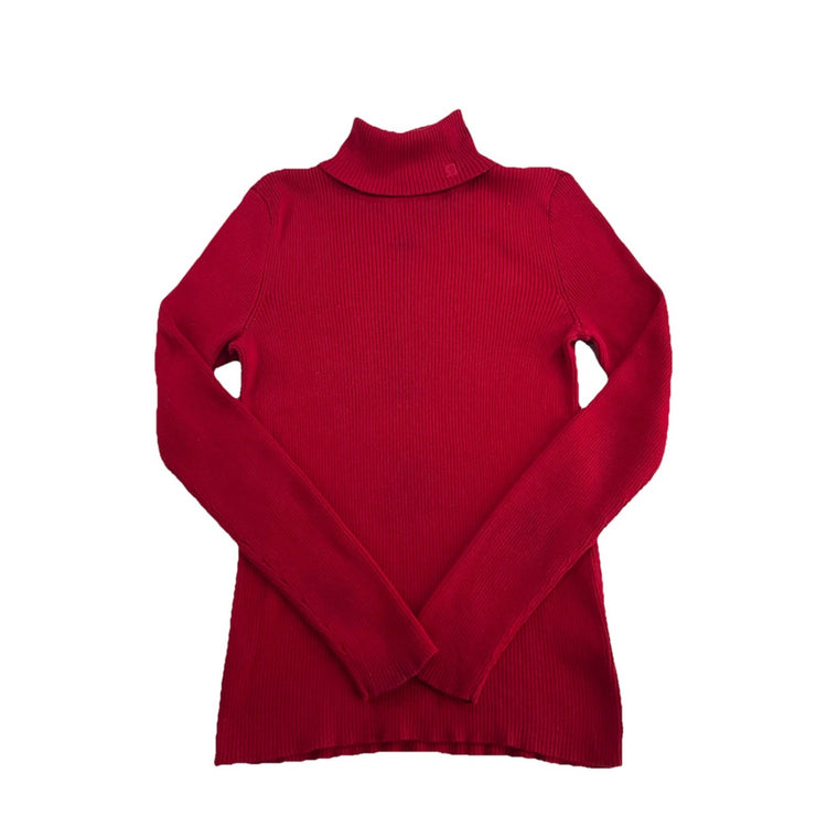 Womens Ralph Lauren Size Medium Red Turtleneck Sweater