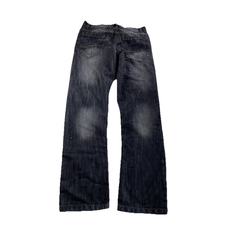 Men’s SOUTHPOLE Straight Black Denim Jeans Size 29x30