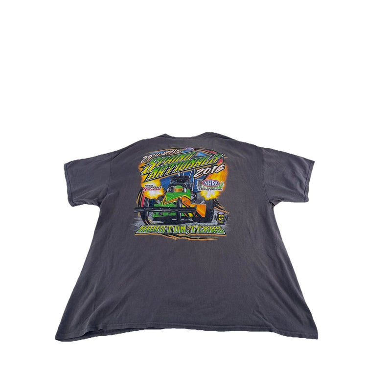 Mens 2016 NHRA 29th Annual Spring Nationals Gray T Shirt Size 2XL