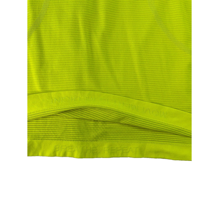 Womens Lululemon Neon Yellow LongSleeve Shirt Thumb Holes Size 6
