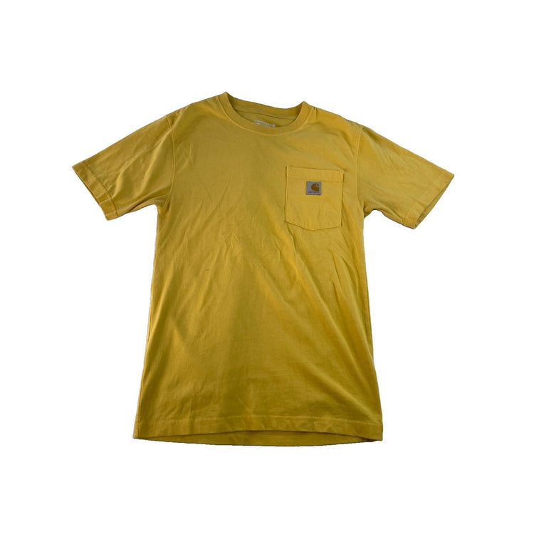 Men Carhartt Loose Fit Pocket T-Shirt Yellow Size XS