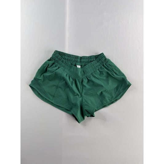 Womens Lululemon Hotty Hot Green Shorts Size 6