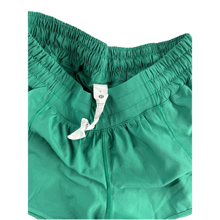 Womens Lululemon Hotty Hot Green Shorts Size 6