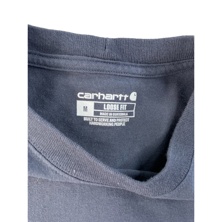 Mens Carhartt Dark Gray Loose Short Sleeve T Shirt Size Medium