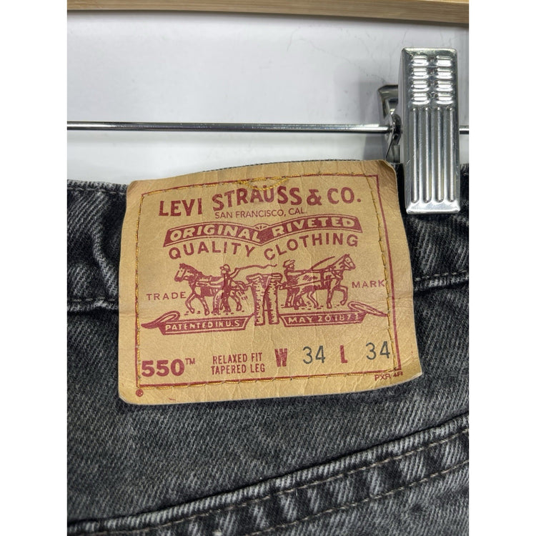 Vintage Levis 550 Jeans Mens W34 X L34 USA Made Red Tab Relaxed Tapered