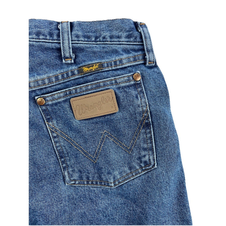 Mens Wrangler Classic Straight Blue Jeans Size 32x30