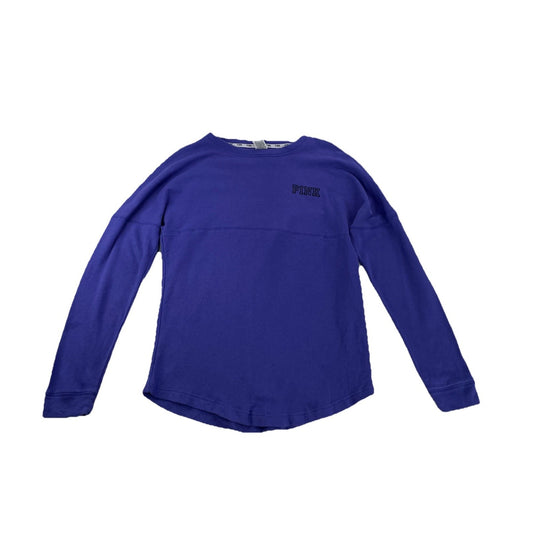 Womens Victoria’s Secret PINK Blue Sweatshirt Size Small