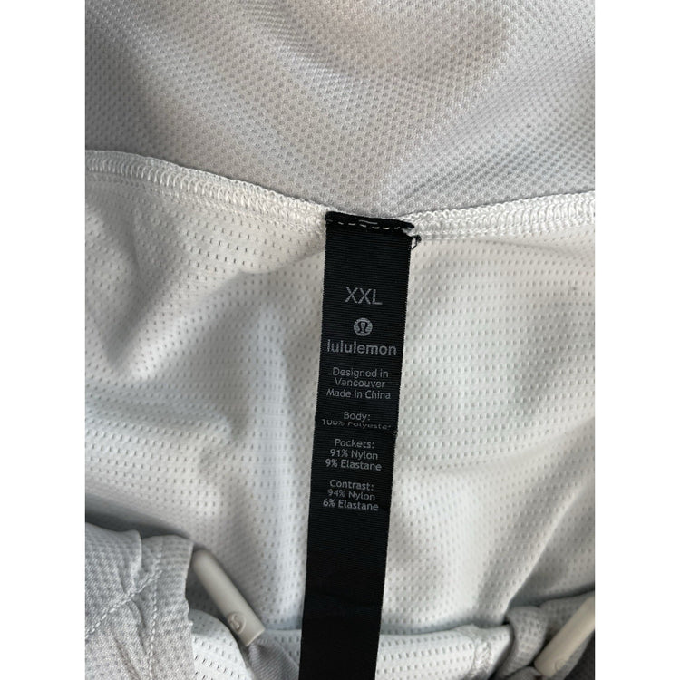 Men's Lululemon Athletic Training Shorts White Size XXL
