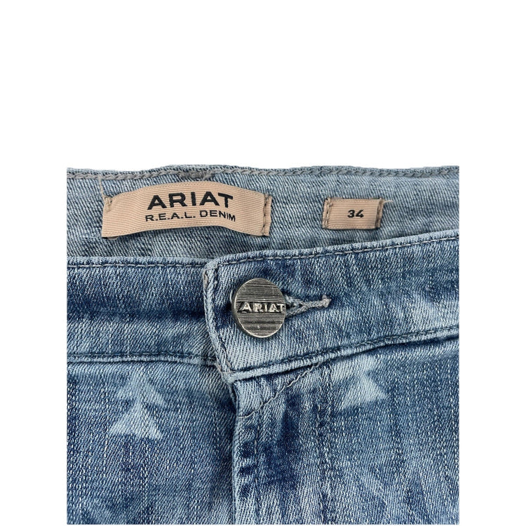 Women’s Ariat REAL Denim Blue High Rise Shorts Size 34