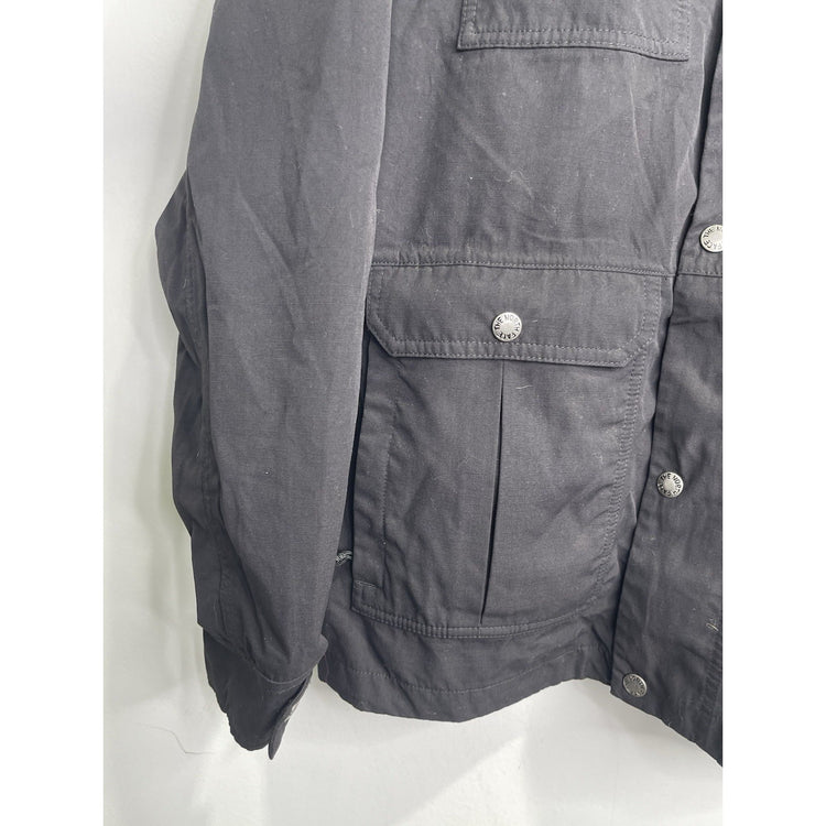 Men’s The North Face Black Hooded Nylon Hooded Windbreaker Sz S