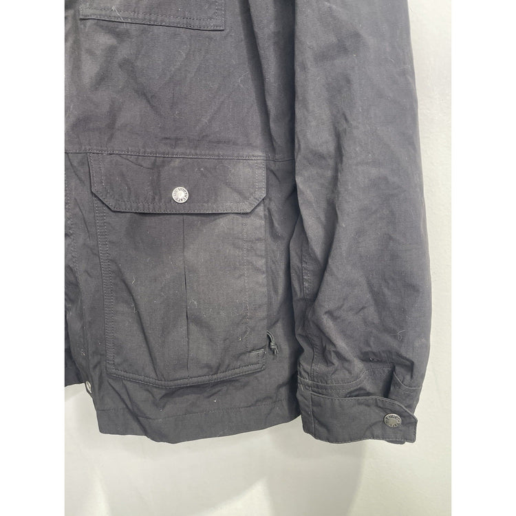 Men’s The North Face Black Hooded Nylon Hooded Windbreaker Sz S