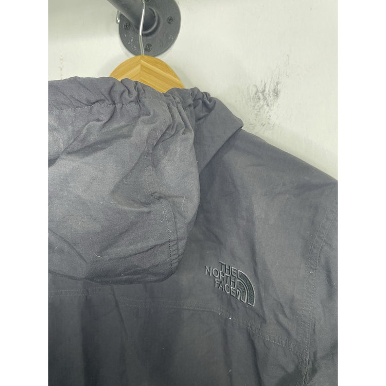 Men’s The North Face Black Hooded Nylon Hooded Windbreaker Sz S