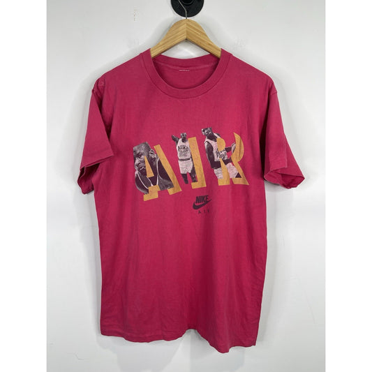 Men’s Vintage Graphic Red 80s Nike Air Jordan Basketball T Shirt #23 Sz XL