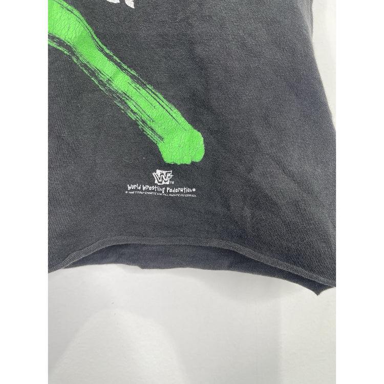 Men’s VTG Black DX D-Generation X WWE Graphic Customized Cut T Shirt Sz L