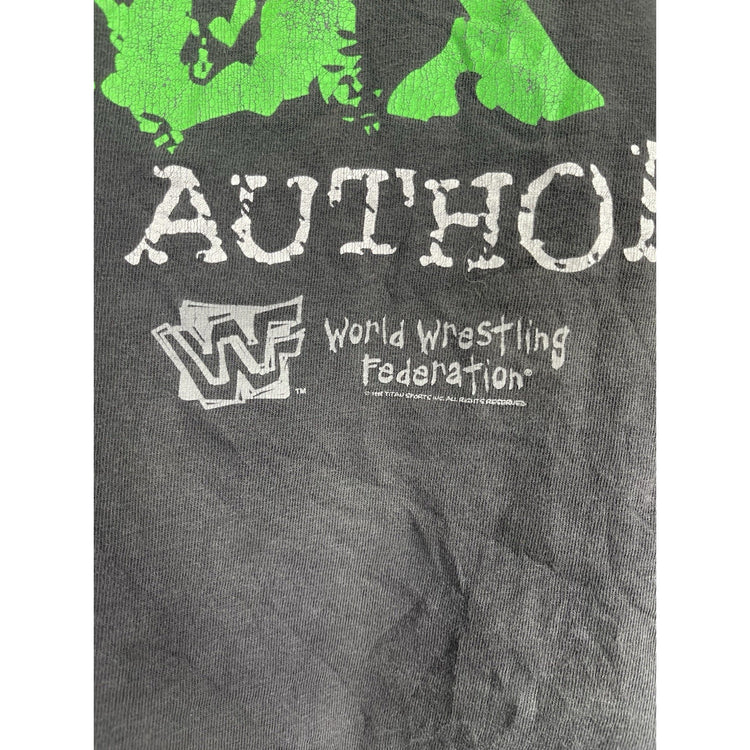 Men’s VTG Black DX D-Generation X WWE Graphic Customized Cut T Shirt Sz L