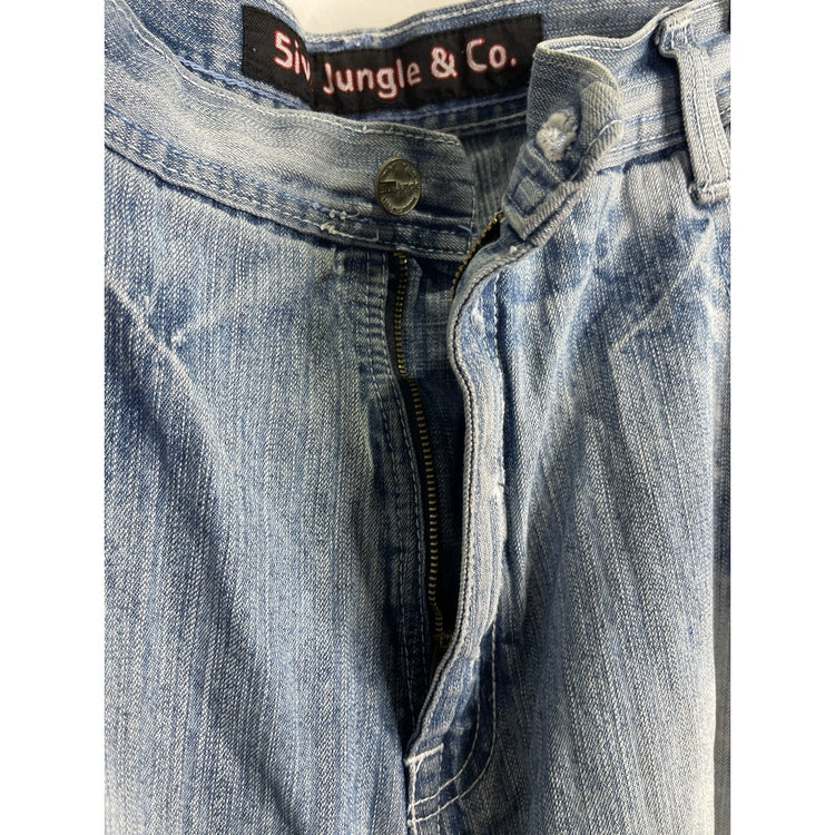 Men’s Vintage Y2K 5ive Jungle & Co. Light Wash Denim Baggy Jeans 42x34