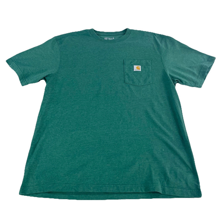 Mens Carhartt Loose Fit Heater Green Solid Tee Size L