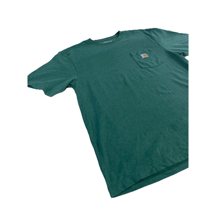 Mens Carhartt Loose Fit Heater Green Solid Tee Size L