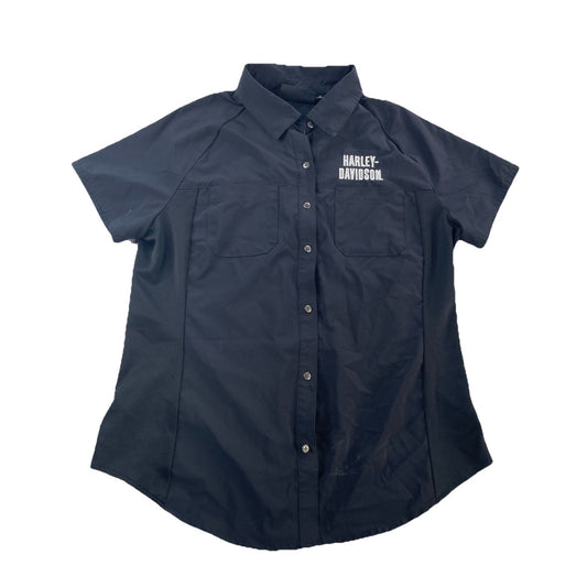 Boys Harley Davidson Gray ButtonUp SS Size M