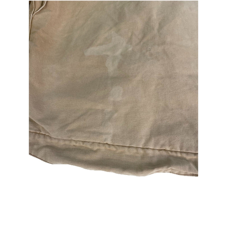 Mens Vintage Carhartt Cream White Blanket Lined Detroit Jacket Size M