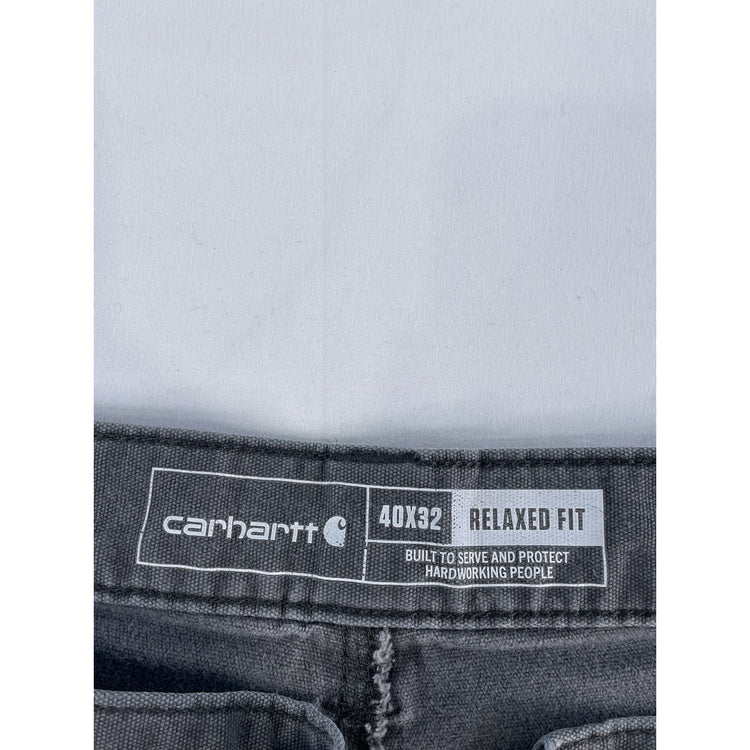 Mens Carhartt Gray Denim Jeans Size 40X32