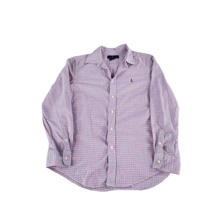 Youth Boys Ralph Lauren Classic Multicolor Longsleeve Shirt Size L