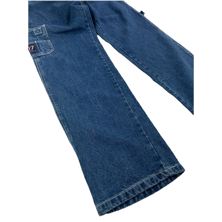 Mens 90s Vintage Results Blue Baggy Jeans Size 30L