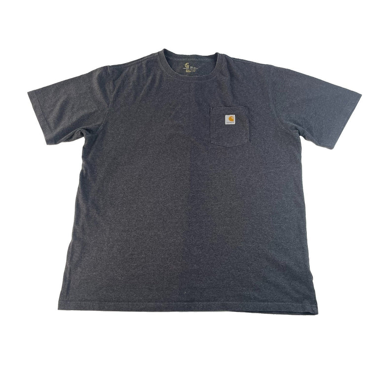 Mens Carhartt Gray Short Sleeve T Shirt Size 2XLT