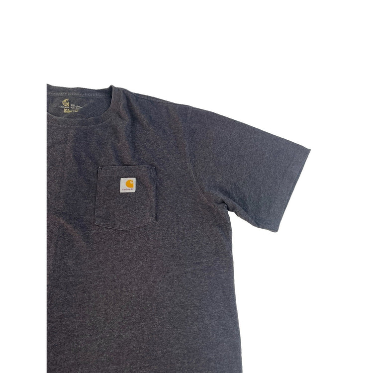 Mens Carhartt Gray Short Sleeve T Shirt Size 2XLT