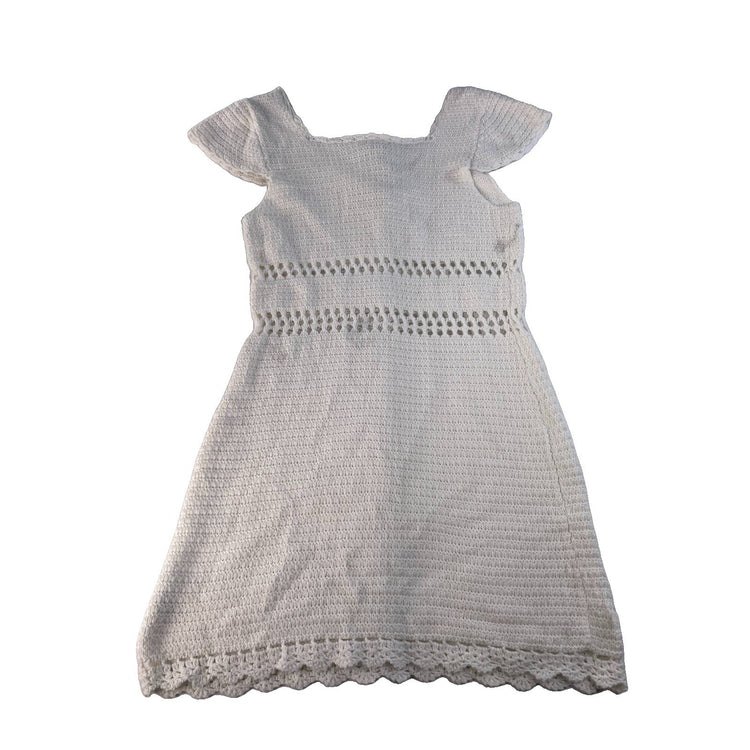 Women's American Eagle White Crochet Tie-Front Dress Size XXL