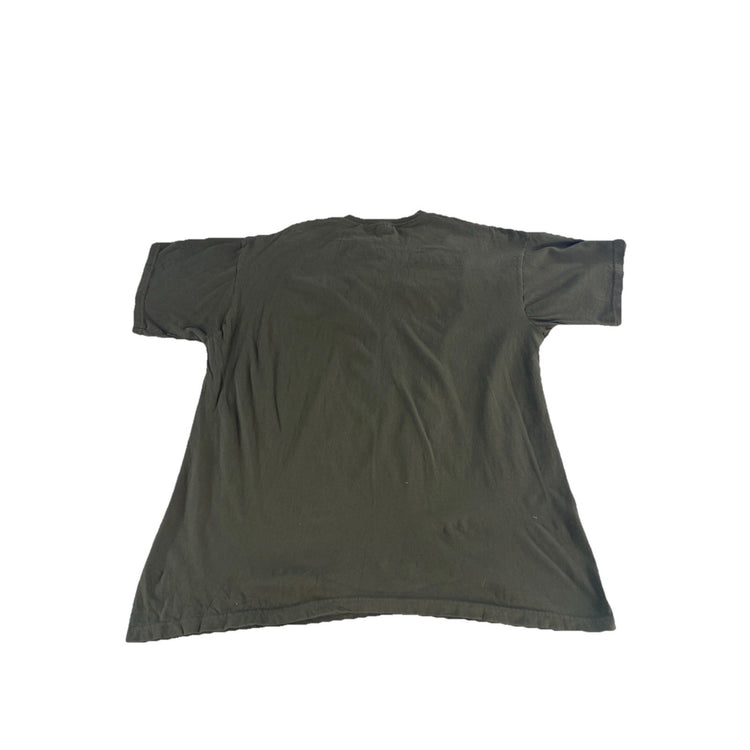 Mens Vintage Political Fashion Olive Green Chinese ‘Oba Mao’ T Shirt Size 2XL