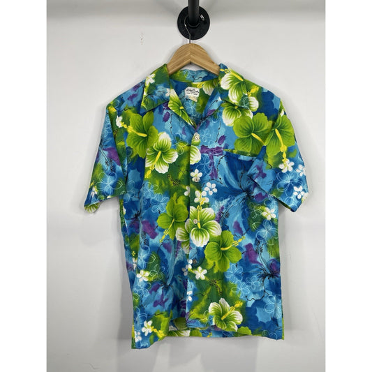Men’s Richard Douglas Honolulu Hawaii Button Up Floral Shirt Sz L/M