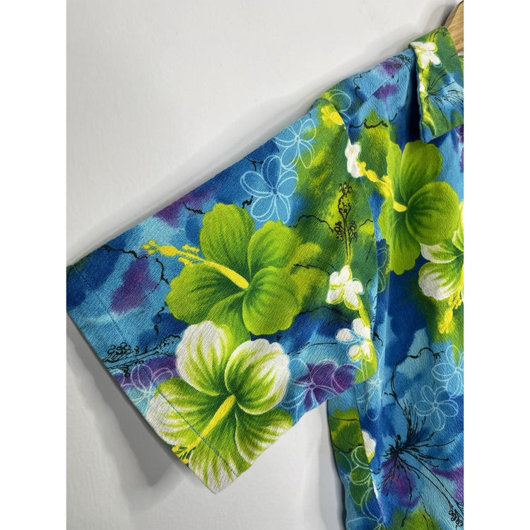 Men’s Richard Douglas Honolulu Hawaii Button Up Floral Shirt Sz L/M