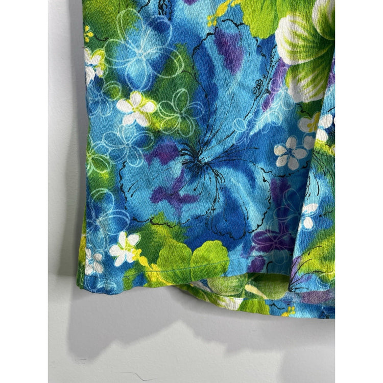 Men’s Richard Douglas Honolulu Hawaii Button Up Floral Shirt Sz L/M