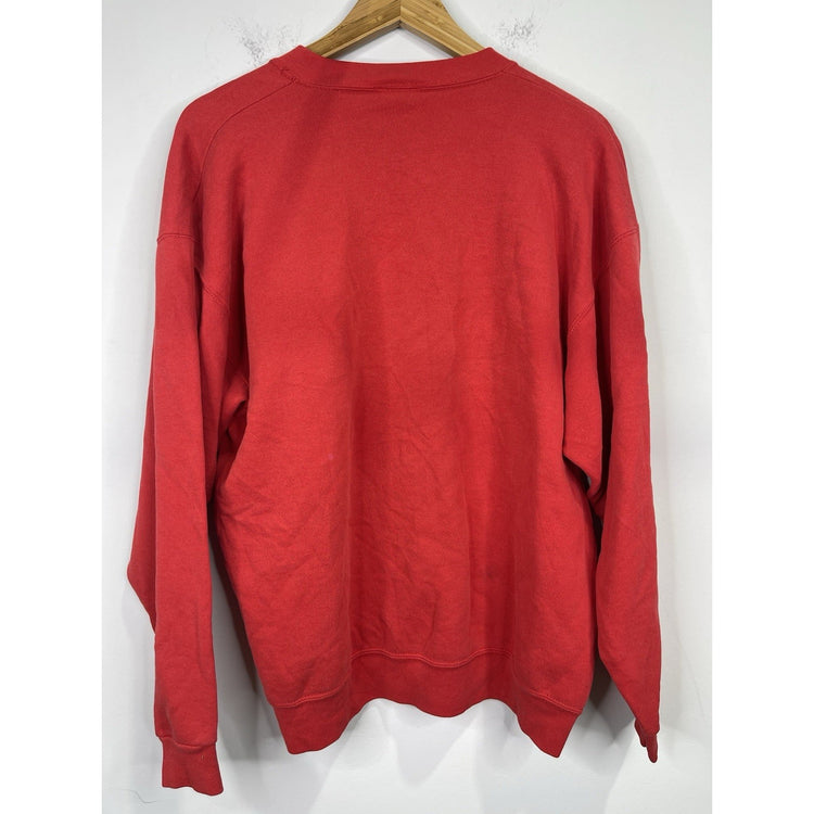 Men’s Polo By Ralph Lauren Embroidered Red Pullover Sweatshirt Sz L/XL