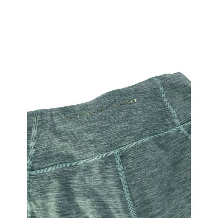 Women's Victoria's Secret Green Marled High-Waisted Athletic Leggings, Size 6