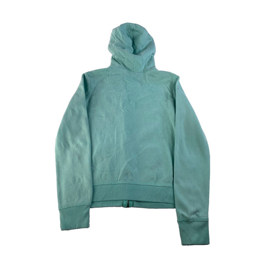 Womens Aeropostale Teal Blue Zip Up Hoodie Sweatshirt Size S