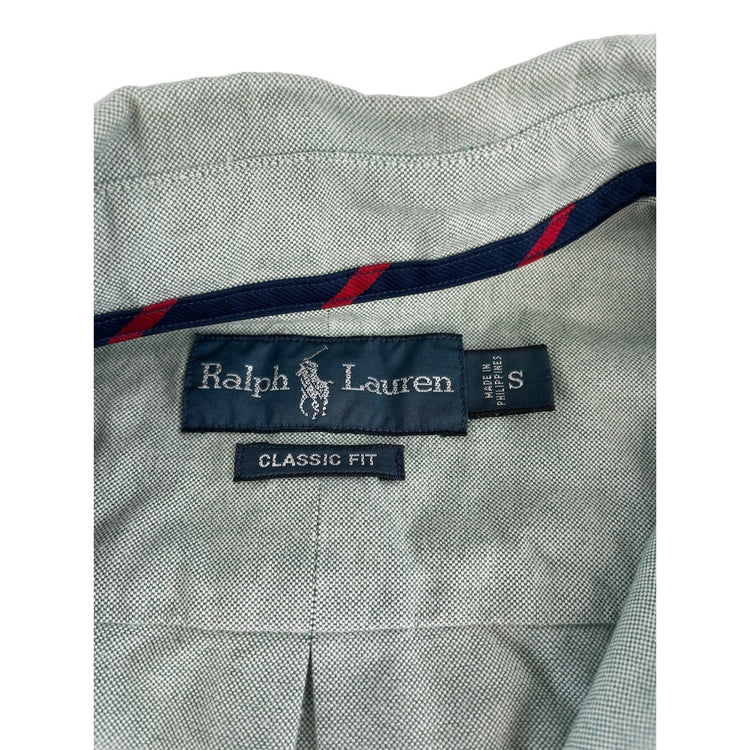 Mens Ralph Lauren Classic Light Lime Green Button-Up Shirt Size Small